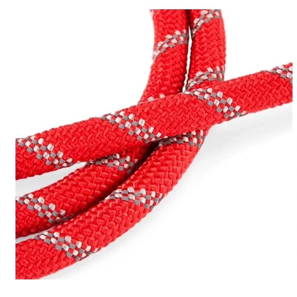 Braided Rope Dog Leash Youly 6 FT Red Reflective Soft Comfort Grip Snap New‎